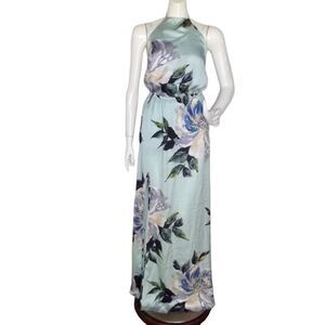 new SHOW ME YOUR MUMU Maxi Dress, XXS, Minty Floral, Heather Halter, Tall Vent